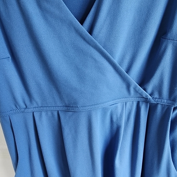 Eddie Bauer Aster Crossover Dress Size M Blue - Picture 4 of 7